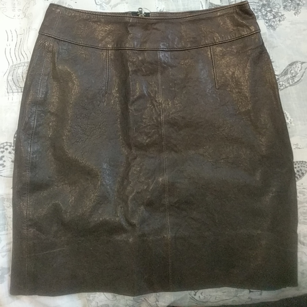 Fossil genuine leather skirt